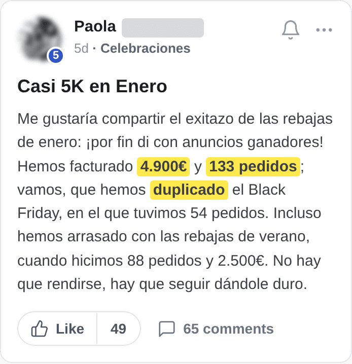 Casi 5K en enero