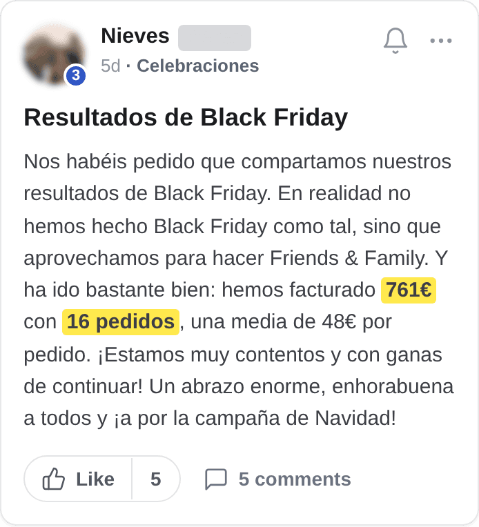 Resultados de Black Friday